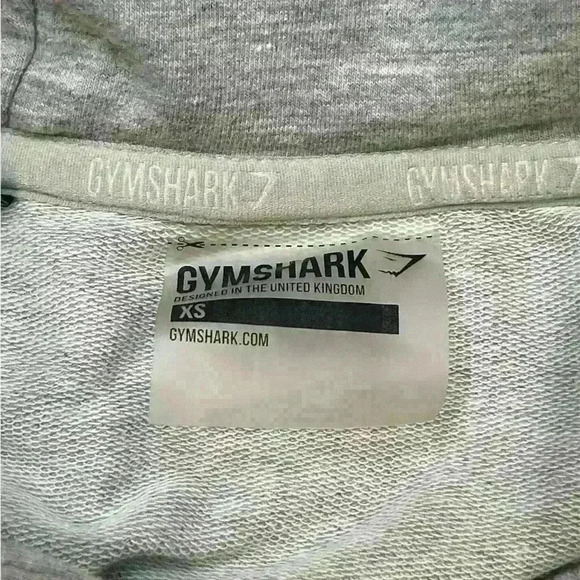 Gymshark Crossback Cropped Hoodie | Gray | Size XSmall - Picture 5 of 6